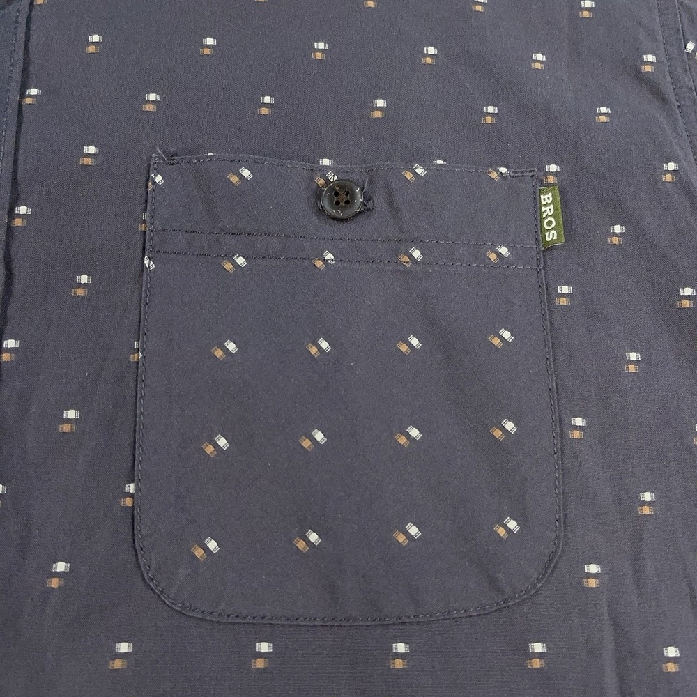 Howler Bros Shirt Mens Medium Gray Short Sleeve Button Up Cotton Casual *READ - Picture 7 of 13